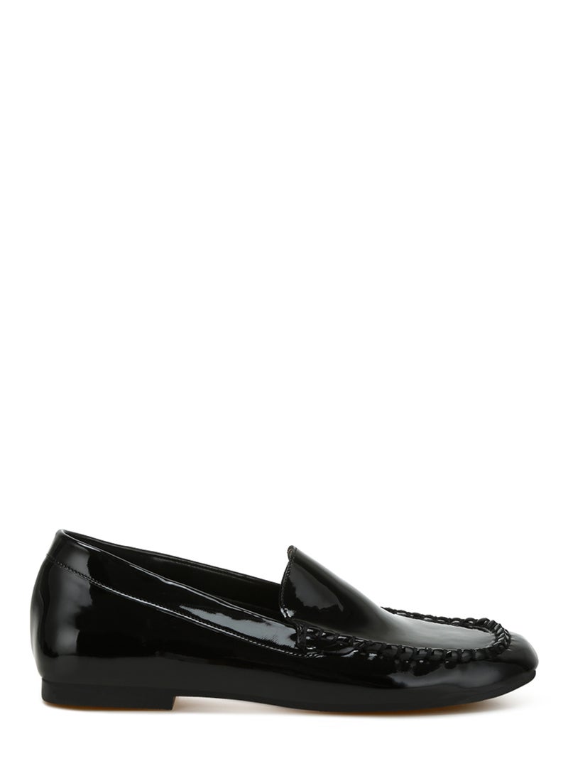 London Rag Patent Pleather Loafers in Black  - Image 1