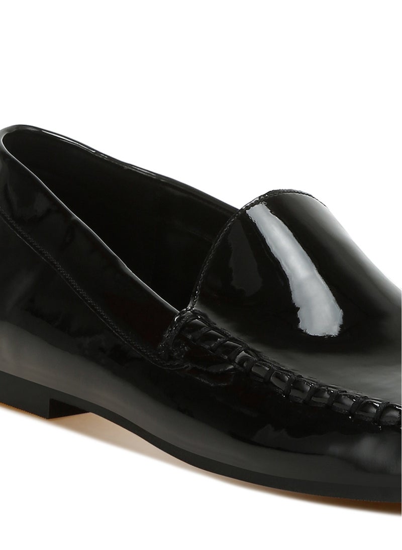 London Rag Patent Pleather Loafers in Black  - Image 5