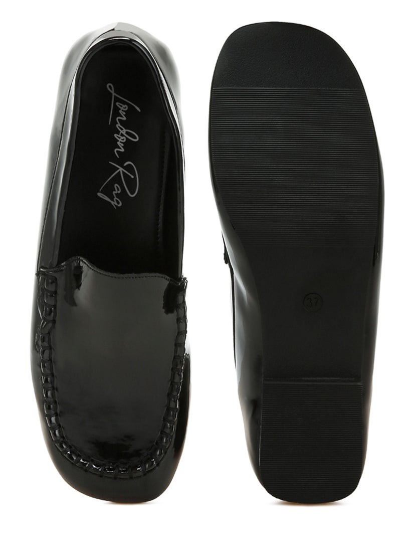 London Rag Patent Pleather Loafers in Black  - Image 4