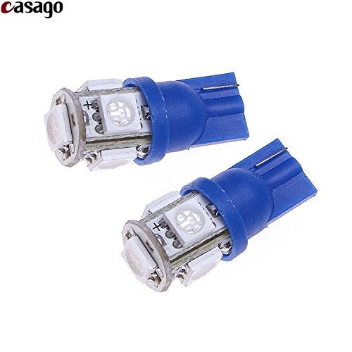 Casago CS5PB2P T10 Led Parking Light 5 SMD Blue Car Interior Pilot Licence Plate Dome Bulb for Bike/Motorcycle and Cars (1W) - Image 3