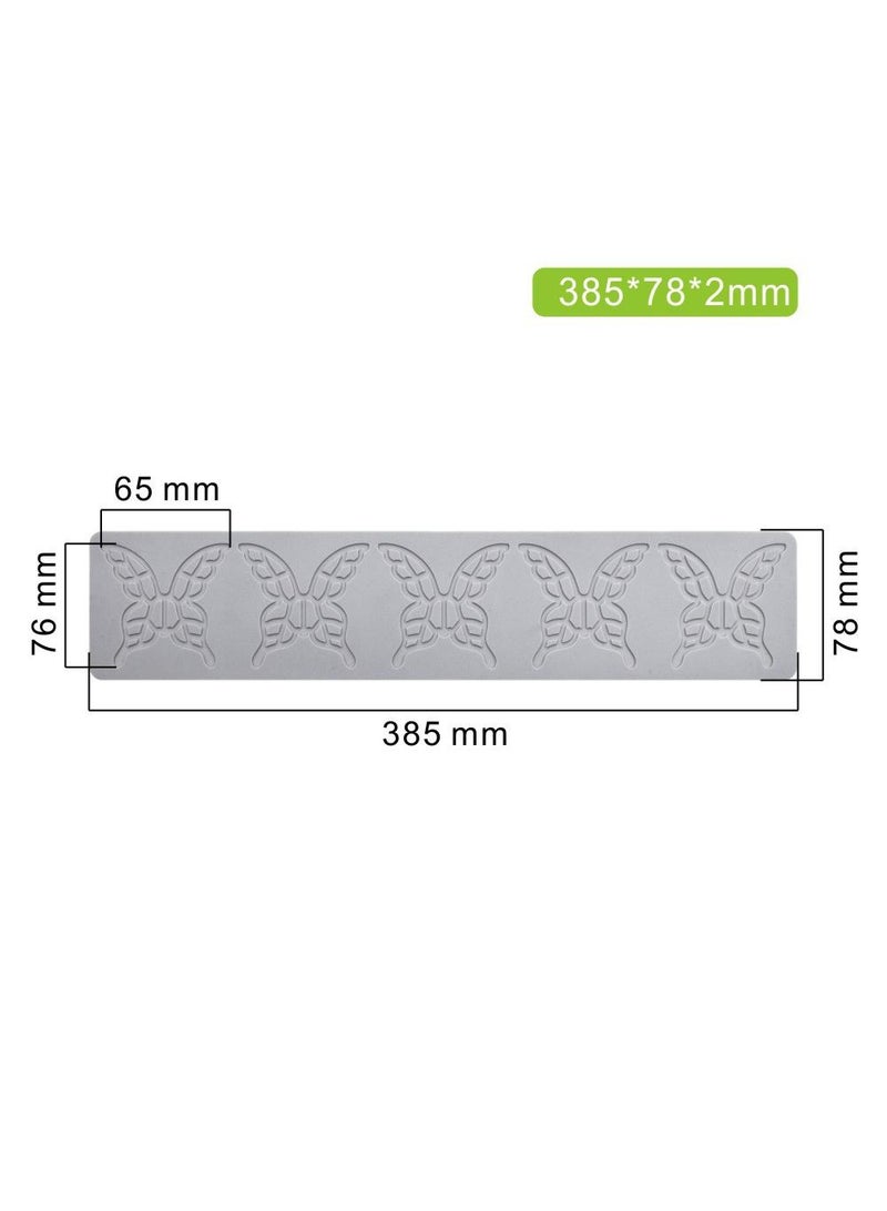 general 3 Pcs DIY Butterfly Beehive Leaves Flipped Sugar Lace Mat Cake Silicone Mold Chocolate Creative Decoration Baking Mold - Image 3