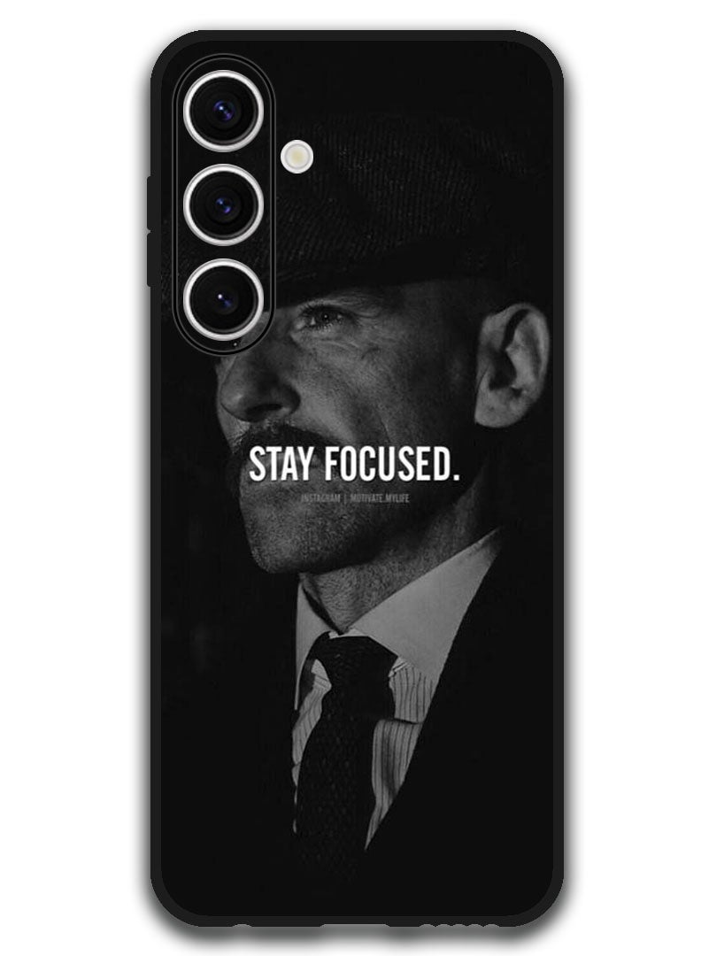 Theodor Protective Case Anti Scratch Shock Proof Bumper Cover For Samsung Galaxy S24 FE Stay focused - Image 1