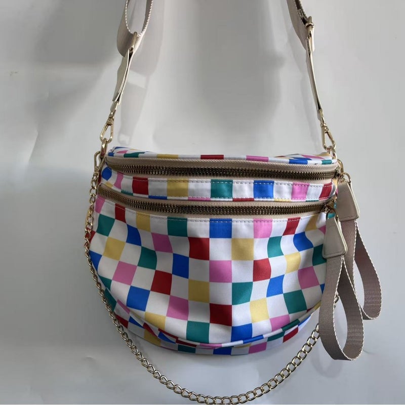 Women's Shoulder Bag with Decorative Chain, Large Capacity - Image 4
