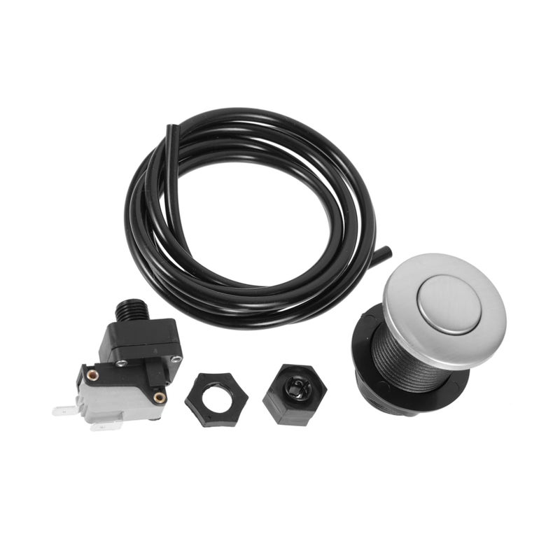 2 Pack Garbage Disposal Replacement Air Hose Kit Cordless Button for Sink Bathtub Waste Disposer - Image 2