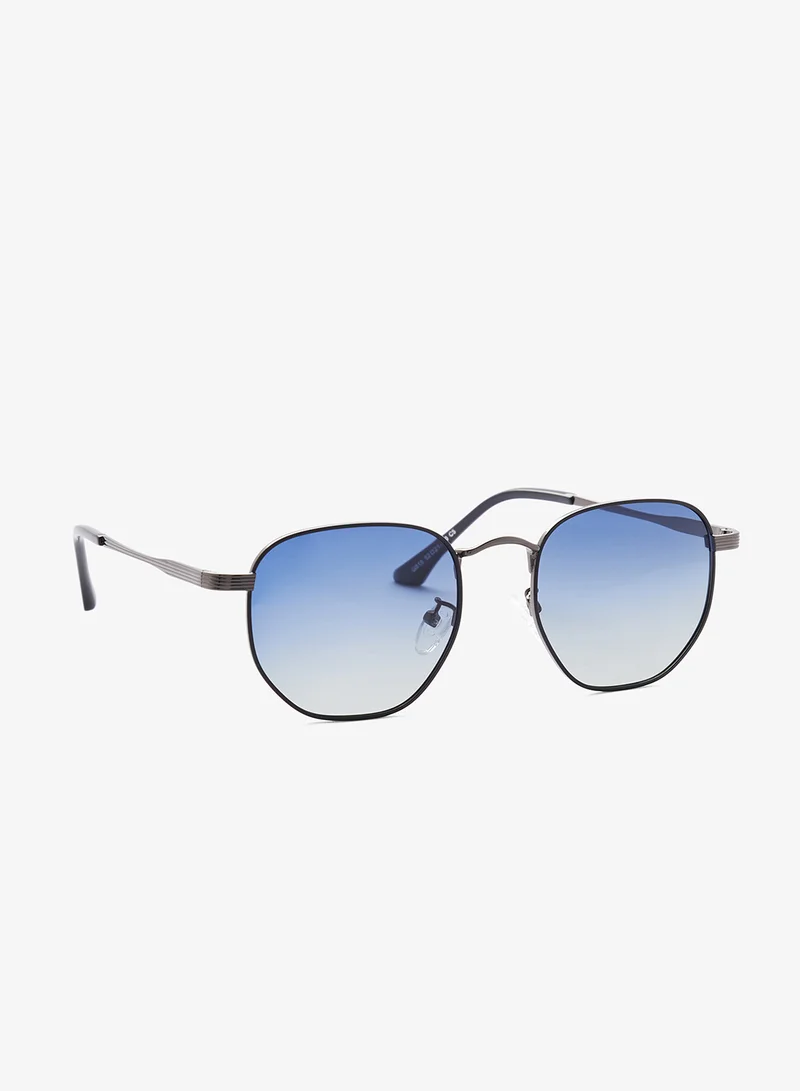 Seventy Five Polarized Lens Square Aviatoe Sunglasses