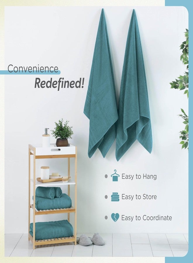 Martex 2-Pack Ultimate Performance Bath Sheet Set - 100% Cotton - 33” x 65” - Extra Large Bath Towels - Versatile - Low-Linting - Supersoft Bathroom Set - Super Absorbent - Easy Care - Larkspur Teal - Image 4