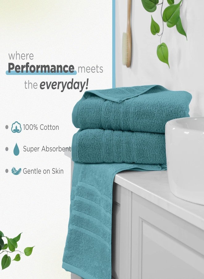 Martex 2-Pack Ultimate Performance Bath Sheet Set - 100% Cotton - 33” x 65” - Extra Large Bath Towels - Versatile - Low-Linting - Supersoft Bathroom Set - Super Absorbent - Easy Care - Larkspur Teal - Image 5