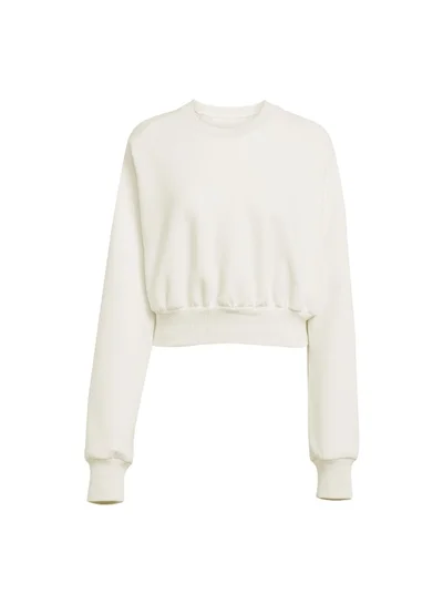 adidas W All Szn Sl Sw White Training Sweatshirts For Women XS