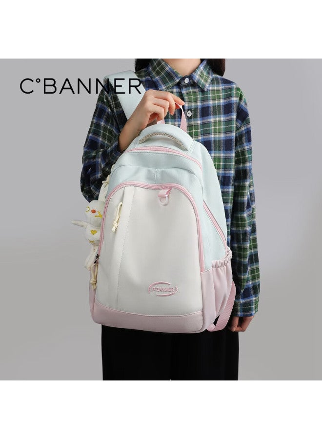 C.banner Women's Backpack Large Capacity School Bag Outdoor Travel Bag Stylish Practical Versatile Commuter Bag - Image 2