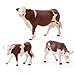 DOYIFUN Realistic Farm Cow Model Figure Toy Set Cow Figurines Collection Playset with Farm Keepers Farm Meadows Pasture Cow Statues Preschool Science Educational Learn Cognitive Toys - Image 2