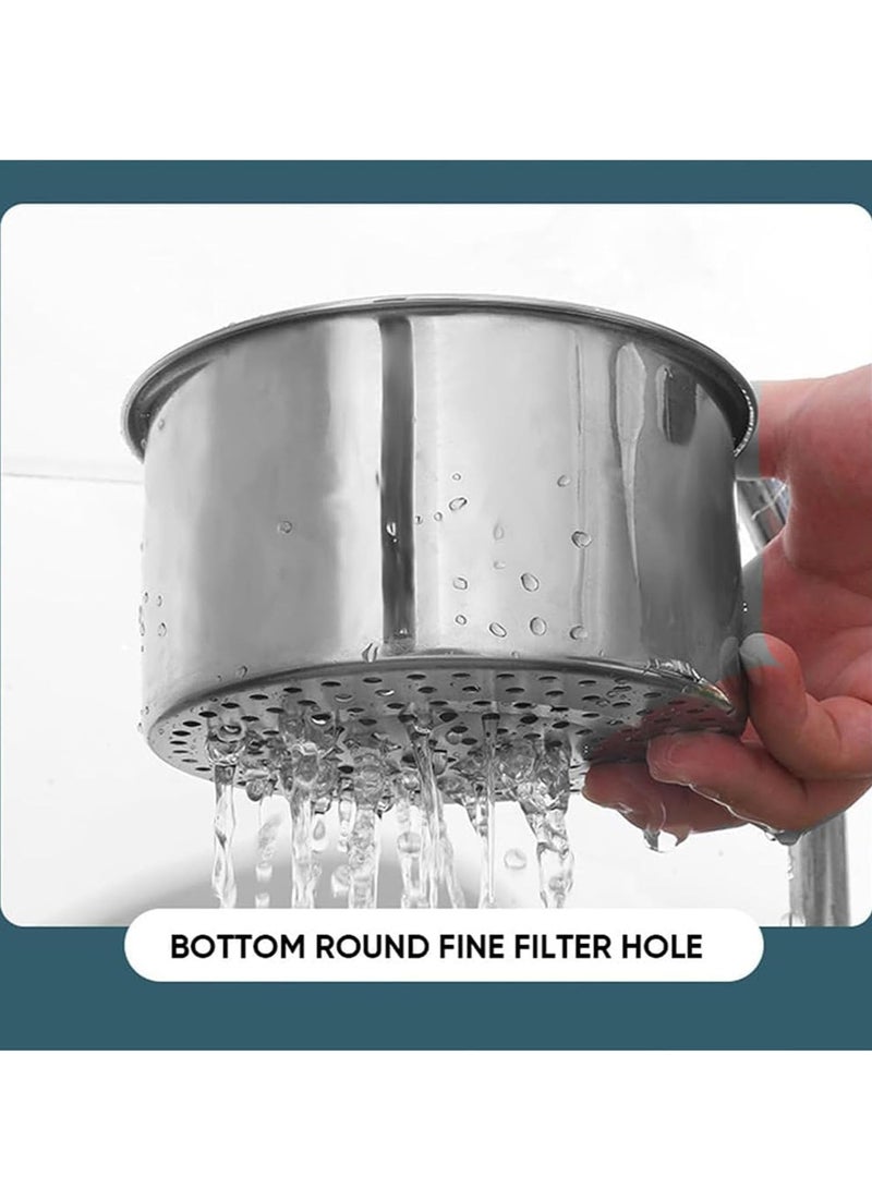 Stainless Steel Swan Sink Strainer Basket, 2024 New Stainless Steel Swan Drain Rack, Faucet Hanging Filter Basket, Kitchen Sink Drain Basket Swan for Kitchen Sink (2pcs) - Image 3