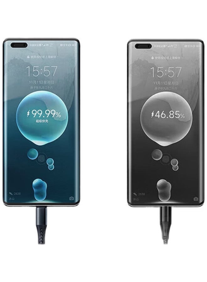 Kovol Type-C 3-In-1 Data Cable 88W Super Fast Charging Cable For Huawei Mate 70, Apple Iphone 14/13, Honor 70, Xiaomi, Android 5A, Car Charger 66W One-To-Three - Image 2
