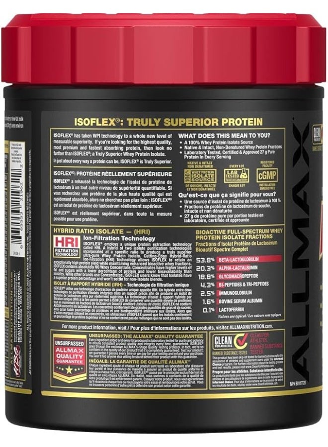 Allmax Isoflex Pure Whey Protein Isolate Chocolate Peanut Butter 14 Servings – Fast Absorption Lean Muscle Protein - Image 2
