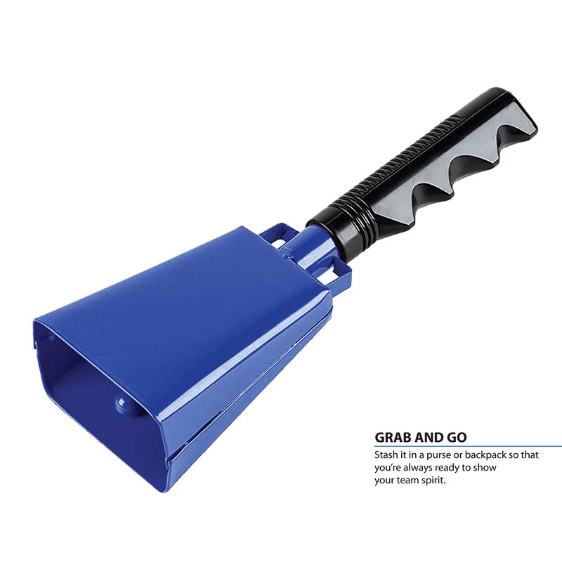 Deke Home 2 pack 7 in. steel cowbell/Noise makers with handles. Cheering Bell sporting, football games, events. Large solid school hand bells. Cowbells. Percussion Musical Instrument. Cow Bell Alarm - Image 5