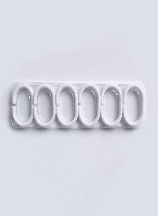 Careyoungs Plastic Shower Curtain Hooks White Curtain C Rings for Bathroom Shower Rod Window Curtains Hook Hanger - Image 4