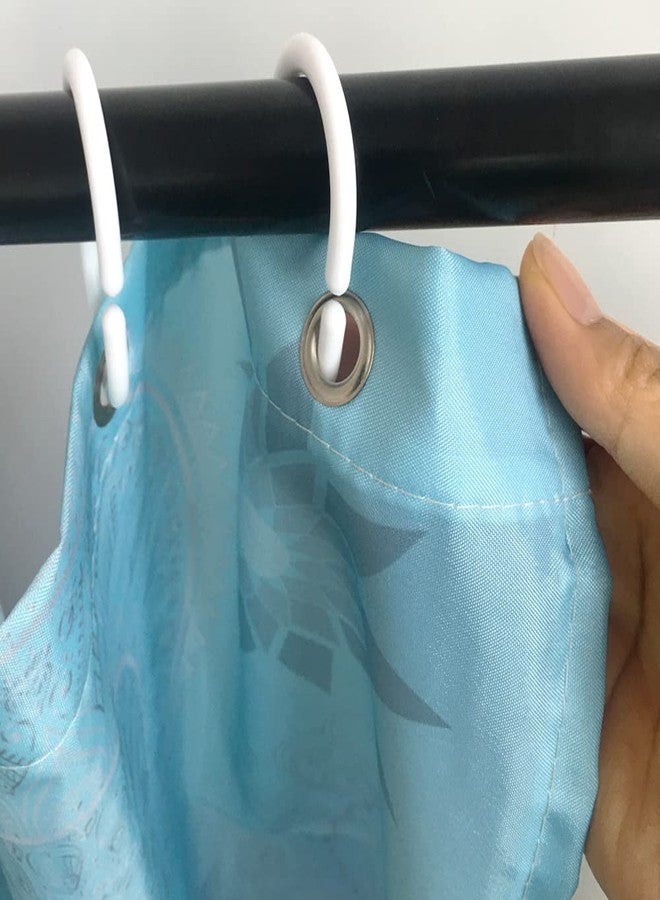 Careyoungs Plastic Shower Curtain Hooks White Curtain C Rings for Bathroom Shower Rod Window Curtains Hook Hanger - Image 5