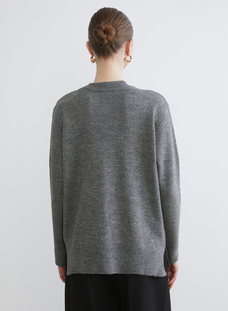 LC WAIKIKI Crew Neck Beaded Embellished Women's Knitwear Sweater - Image 4