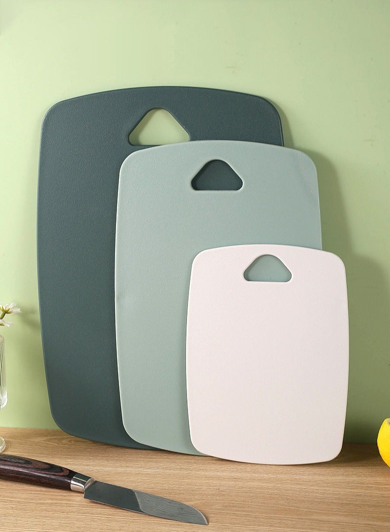 3 Pieces Cutting Board Non Slip Food Grade Chopping Boards Set for Fruit,Meat and Vegetable - Image 1