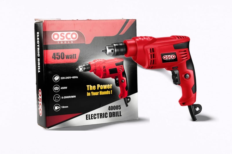 OSCO-TOOLS Electric Drill, 10Mm, 450W - Image 2