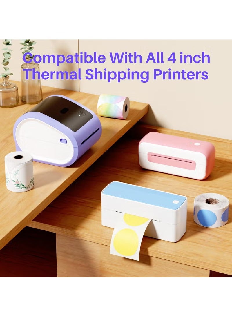 phomemo 4x6 Thermal Direct Shipping Label, 4''x 6'' Roll Labels, Compatible with Rollo, MUNBYN, Zebra, Fargo Label Printer, 1 Pack of 250 Labels (White)  - Image 4