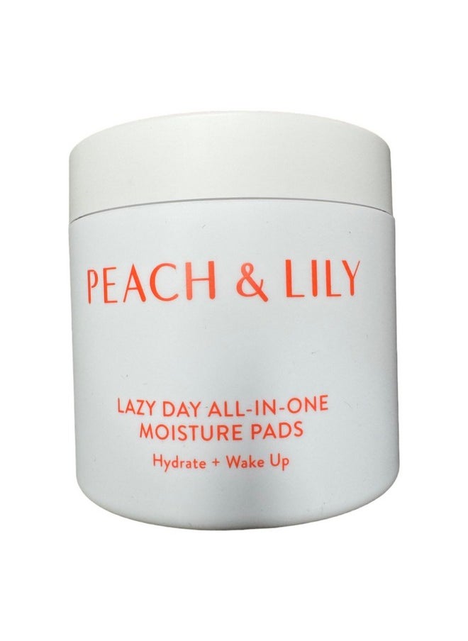 PEACH & LILY - Lazy Day Allinone Moisture Pads Moisturize And Prepare Skin For Makeup Hydrate & Revive Broccoli Carrot Pomegranate Extracts & Panthenol 60 Biodegradable Pads - Image 1