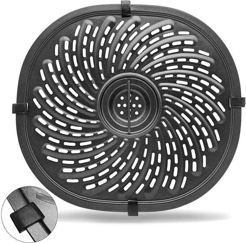 GSZN Air Fryer Grill Pan For 7QT Power XL Gowise Air Fryers Premium Nonstick Coating Crisper Plate Air Fryer Replacement Parts Tray Air Fryer Racks with Rubber Feet Dishwasher Safe 