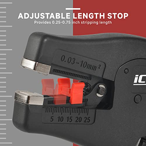 IWISS iCrimp Automatic Wire Stripper with Built-in Cutter,Multifunctional Wire Stripping Tool&Cutting Tool for AWG 32-7(0.03-10mm2) - Image 4