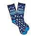 Rite Lite Passover Crew Adult Socks Decor for Pesach Seder Passover Gifts Blue Passover Socks - Image 4