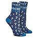 Rite Lite Passover Crew Adult Socks Decor for Pesach Seder Passover Gifts Blue Passover Socks - Image 2