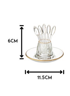 Dania Clear Acrylic Gold Date Fork Holder  - Image 5
