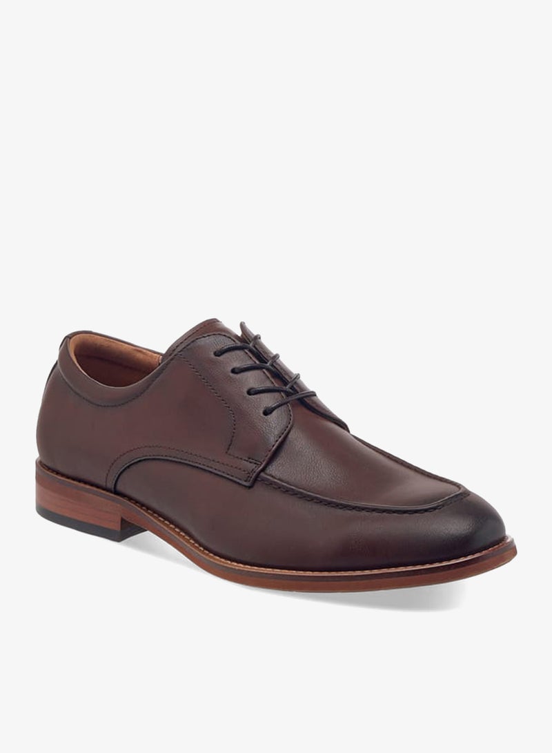 DUCHINI Men's Solid Derby Shoes with Lace-Up Closure - Image 2