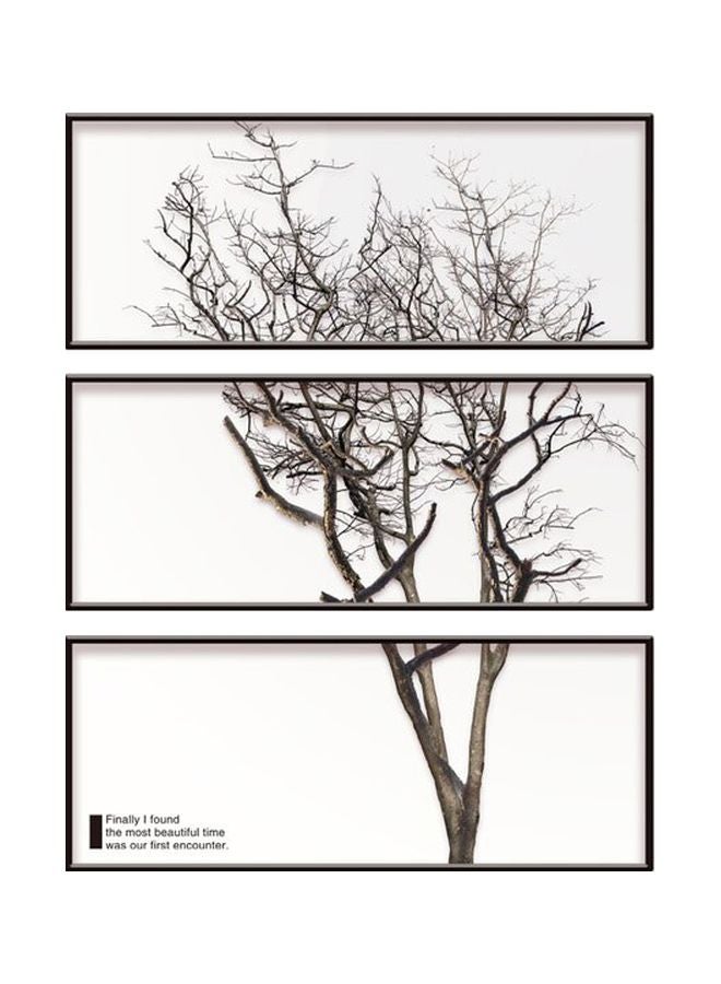 نيبمينينت 3-Piece Qiangtie Tree Pattern Wall Stickers Black 60x90cm - Image 1