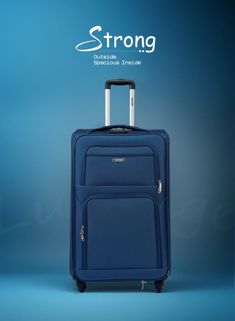 VIPTOUR 4PCS Fabric Luggage Set Durable Travel Suitcase with Spinner Wheels - Image 3