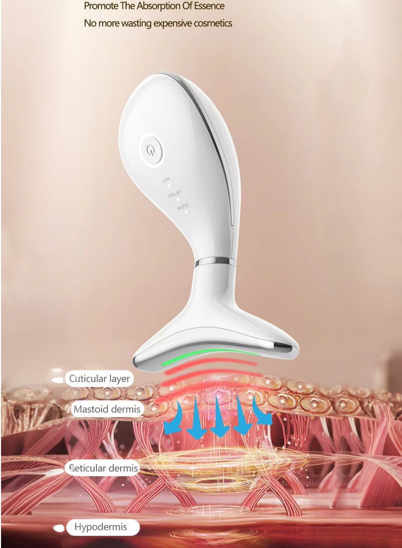 OASIAURA 4-in-1Electric Neck and Face Massager， Neck Beauty Massager Device, Electric Skin Care Tool with IPL and EMS Modes, Heat Treatment, Facial Beauty Massager Device， Lifting and Tightening Sagging Skin - Image 4