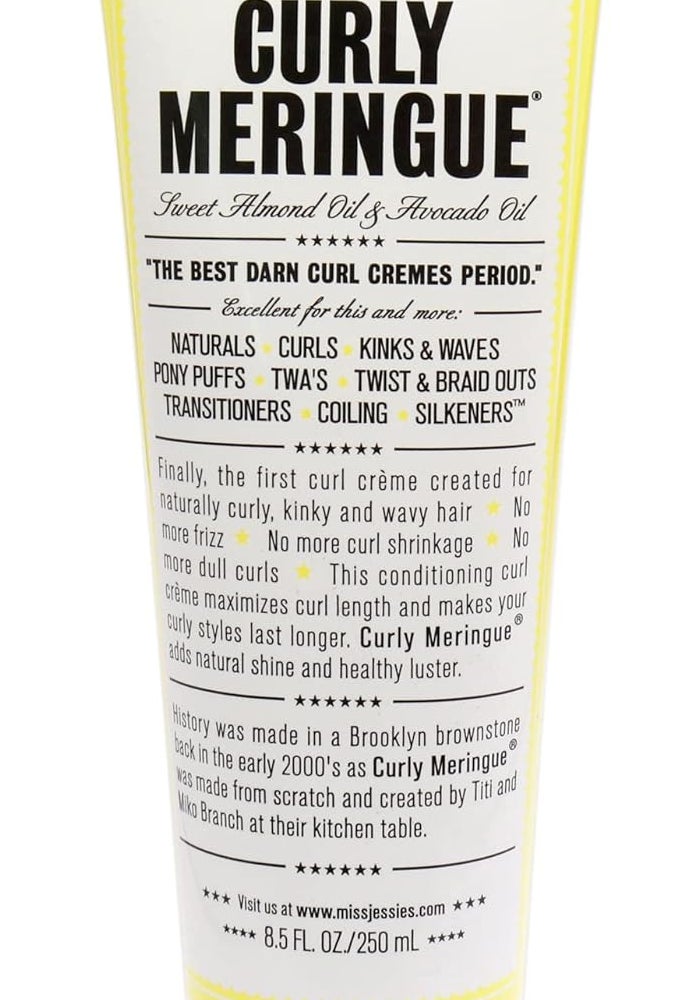Miss Jessie's Curly Meringue Cream with Sweet Almond Oil & Avocado Oil - 8.5 oz for Natural Curls - Image 1