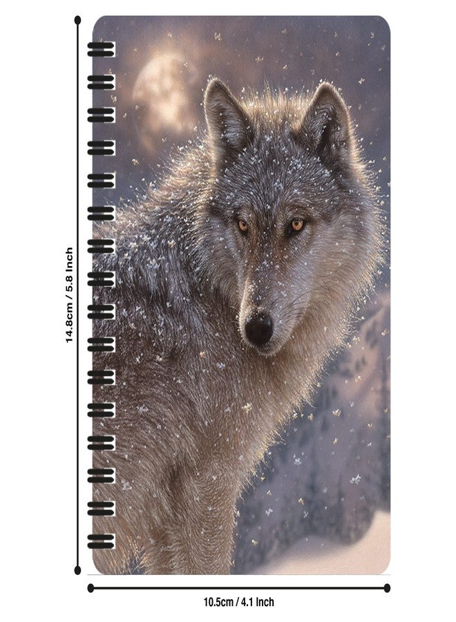 3D LiveLife Jotter - Lone Wolf from Deluxebase. Spiral Bound A6 5.5x4in Small Notebook with 80 Plain Recycled Pages. Pocket Sized Animal Notepad, Journal or Drawing Book with Cute Cover - Image 2