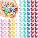 EKisemio 100pcs Mini Ducks 10 Colors Tiny Duck Figures Mini Resin DucksSmall Plastic Ducks Bulk for Dollhouse Decor Micro Fairy Garden Landscape Aquarium - Image 2