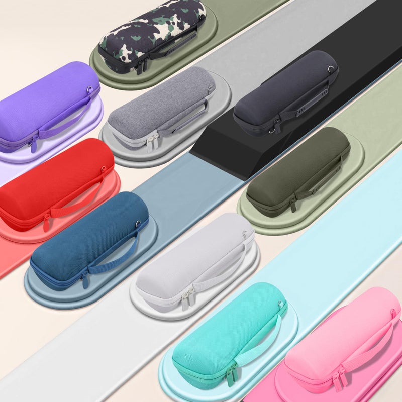 co2CREA Hard Travel Case Replacement for JBL Flip 7 Flip 6 FLIP 5 Waterproof Portable Bluetooth Speaker (Green Case) - Image 3