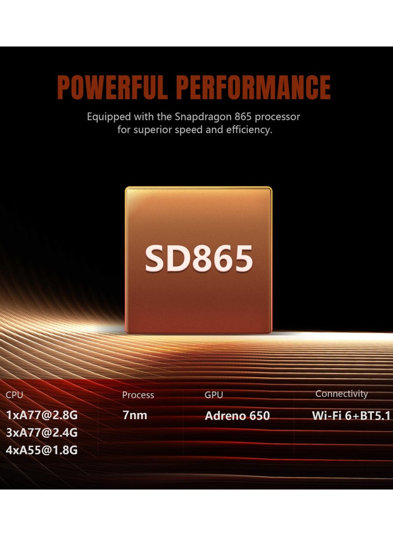 Retroid Pocket 5 Retro Handheld Game Console, 8+128G, 5.5-inch Touchscreen 1080p Portable Android Gaming Handheld with Adreno 650 GPU & WiFi 6/BT5.1, Snapdragon 865 Processor, Android 13 (Black) - Image 4