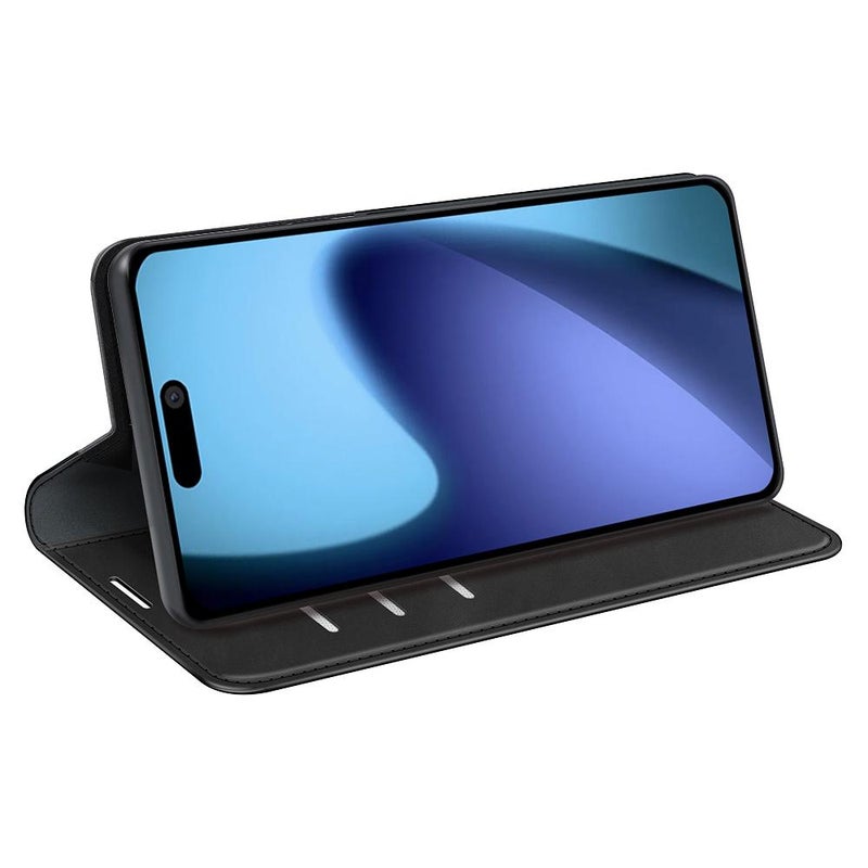 erorex For iPhone Air Retro- Magnetic Suction Leather Phone Case(Black) - Image 5