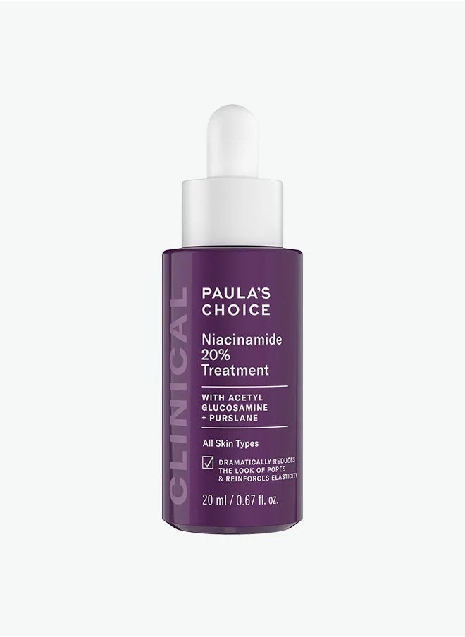 PAULA'S CHOICE - Paula's Choice Clinical Niacinamide 20 Treatment Serum, All Skin Types, Dry Skin Type, Unisex, 0.67 fl oz - Image 1
