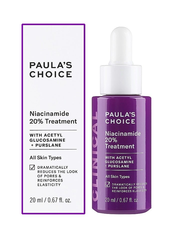 PAULA'S CHOICE - Paula's Choice Clinical Niacinamide 20 Treatment Serum, All Skin Types, Dry Skin Type, Unisex, 0.67 fl oz - Image 1