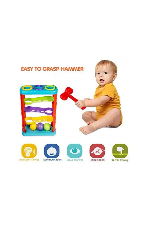 Goyal's Hammer Ball Toys For Kidspounding Game Set For Baby Kids And Toddlers For Early Development Best Toy For 1 Year Old Boys And Girls Multi Color - Image 3