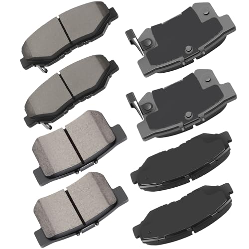 cciyu D958 D537 Front Rear Ceramic Brake Pads Kits 8pcs For 2013-2015 For Acura ILX,2003-2007 For Honda For Accord,2012-2015 For Honda Civic - Image 1