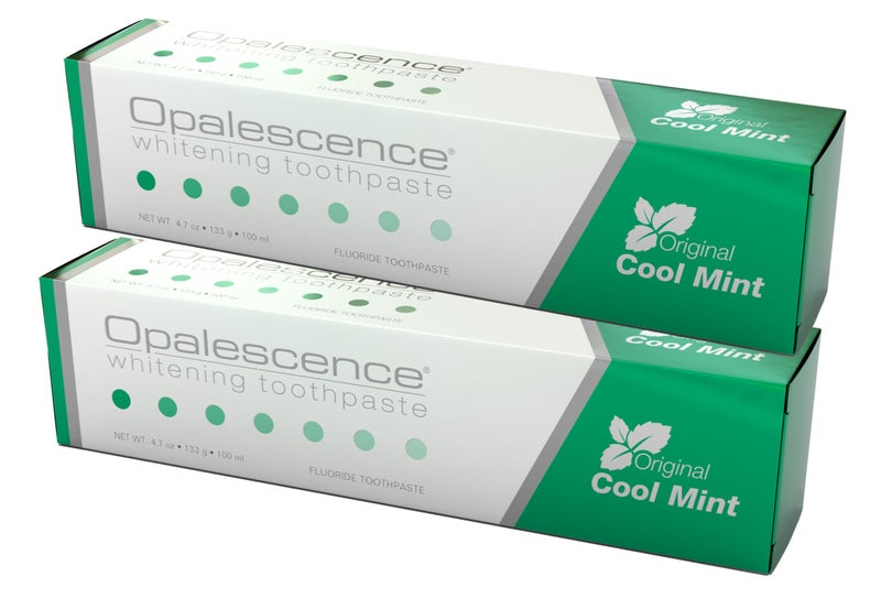 Opalescence Teeth Whitening Toothpaste (Pack of 2) - Cool Mint Original Formula - Oral Care, Gluten-Free - 4.7 Ounce Made by Ultradent.- TP-5166-2 - Image 1