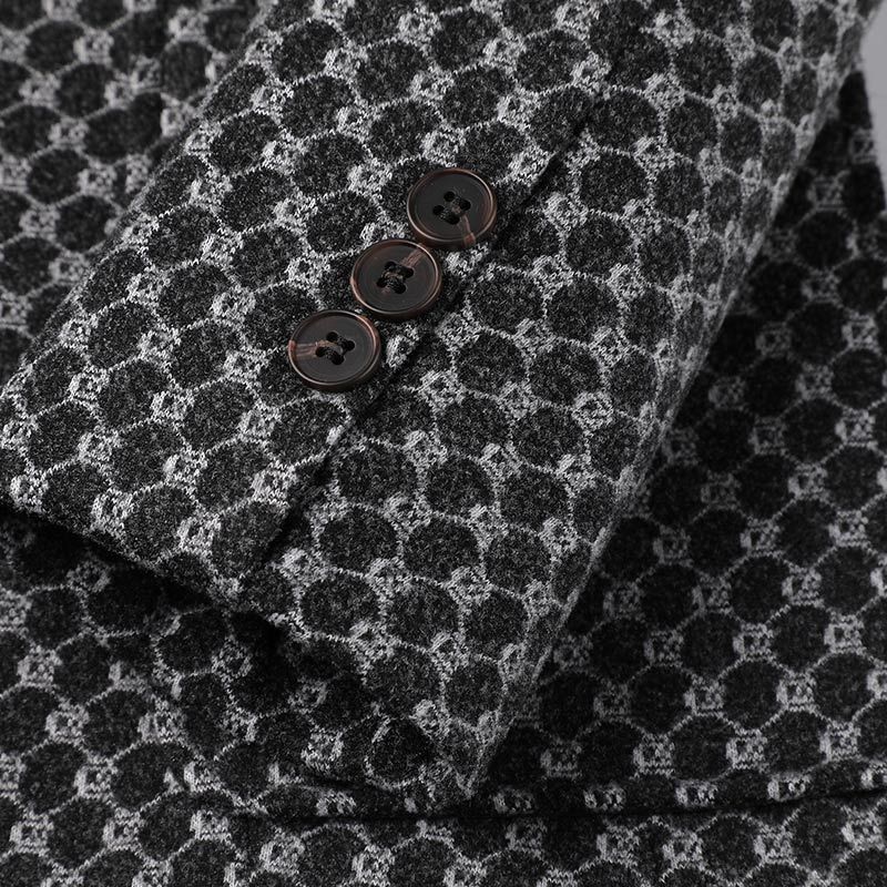 Houndstooth Suit Jacket Women'S Winter Cotton Thickened Korean Elegant Casual Fashion High-End Suit For Small Men - Image 5