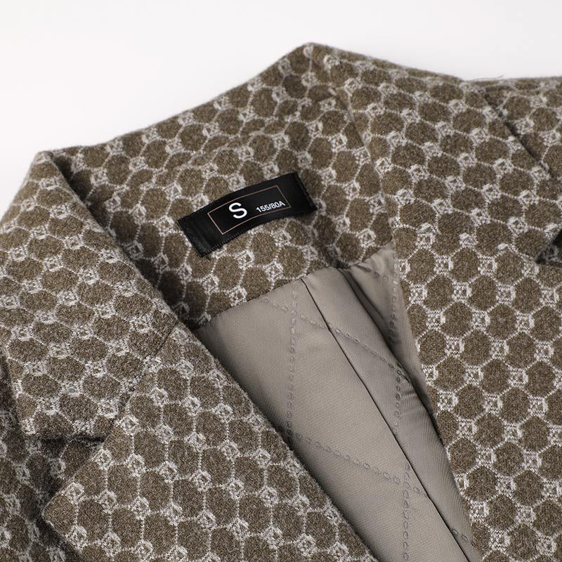 Houndstooth Suit Jacket Women'S Winter Cotton Thickened Korean Elegant Casual Fashion High-End Suit For Small Men - Image 4