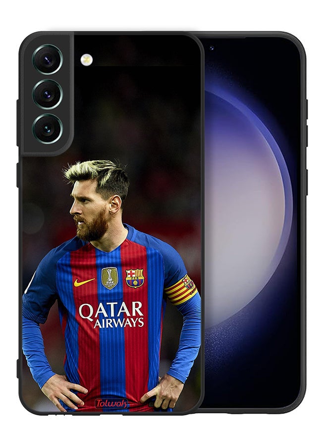 Tolwak Samsung Galaxy S21 Plus 5G Protective Case Cover Messi Barcelona - Image 2