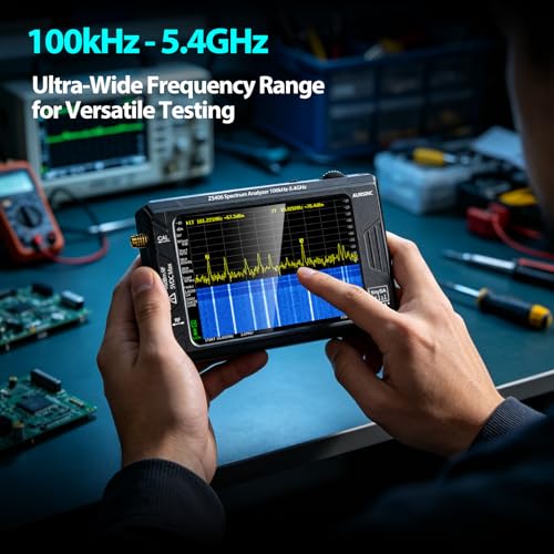 AURSINC TinySA Ultra+ ZS406 Spectrum Analyzer with 50W Attenuator, 2025 Upgraded 100kHz-5.4GHz V0.4.6 Portable Frequency Analyzer with 32Gb Card - Image 3