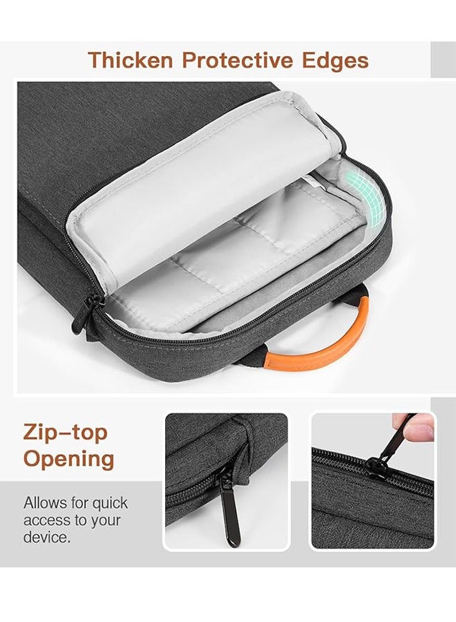 Suitable For 9.8-13.3 Inch Apple Laptop Computer Bag Protective Sleeve Liner Bag Tablet Portable Single Shoulder Diagonal Handle Portable Bag With Shoulder Strap, Laptop Computer Bag, Black Suitable For Various Tablets Huawei, Samsung, Xiaomi, Apple, Etc - Image 5